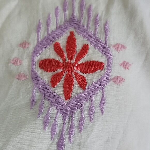 Tommy Bahama, 100% Cotton, Lined, Embroidered, V-neck, Swim Cover Up, S - Picture 16 of 16